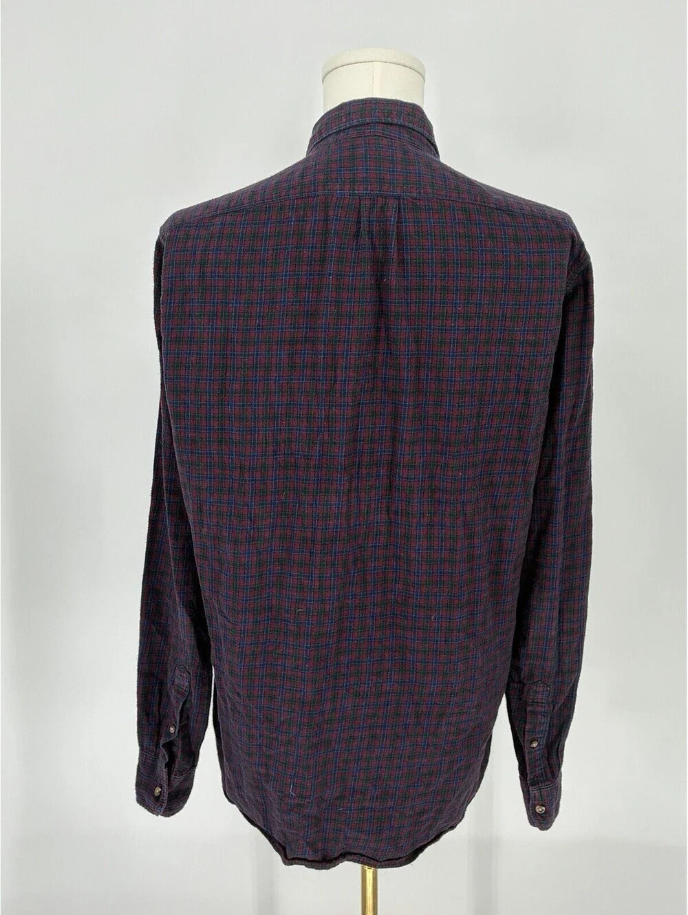 J.Crew Men's XLT Brushed Twill Flannel Long Sleeve Plaid Button Down Shirt Red